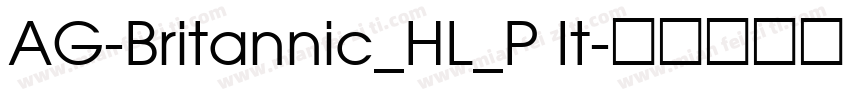 AG-Britannic_HL_P It字体转换